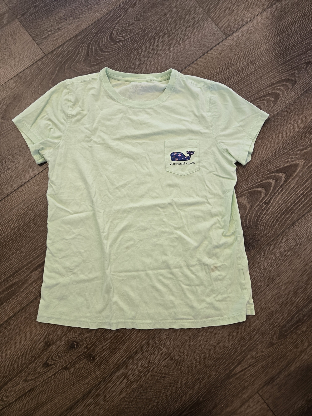Vineyard Vines Kid’s Light Green Pocket Tee